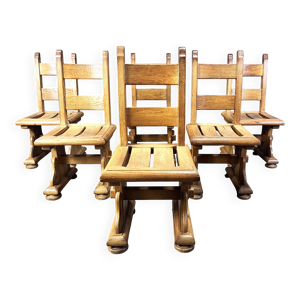 Chaises de salle à manger - brutalistes