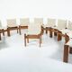 Ensemble de 12 chaises de salle à manger Monk par Afra & Tobia Scarpa pour Molteni, années 1970