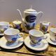 Old vintage porcelain tea set