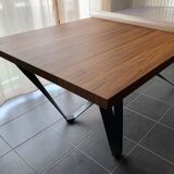 Walnut dining table and metal feet