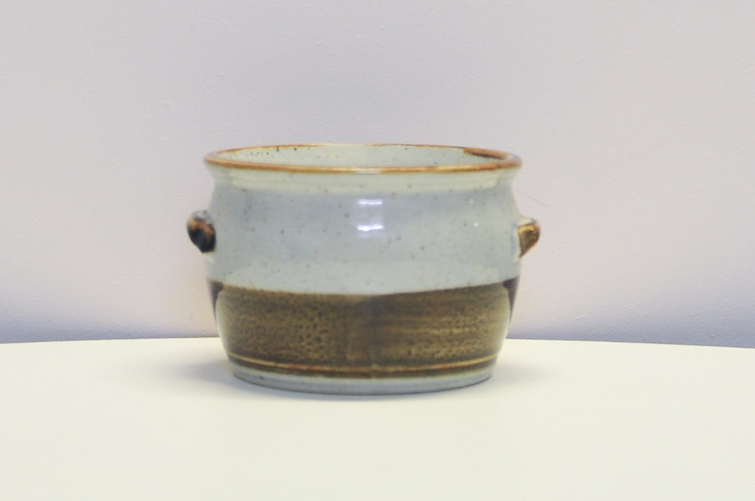 Speckled green flower pot from Denmark