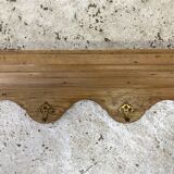 Solid wood kitchen wall shelf