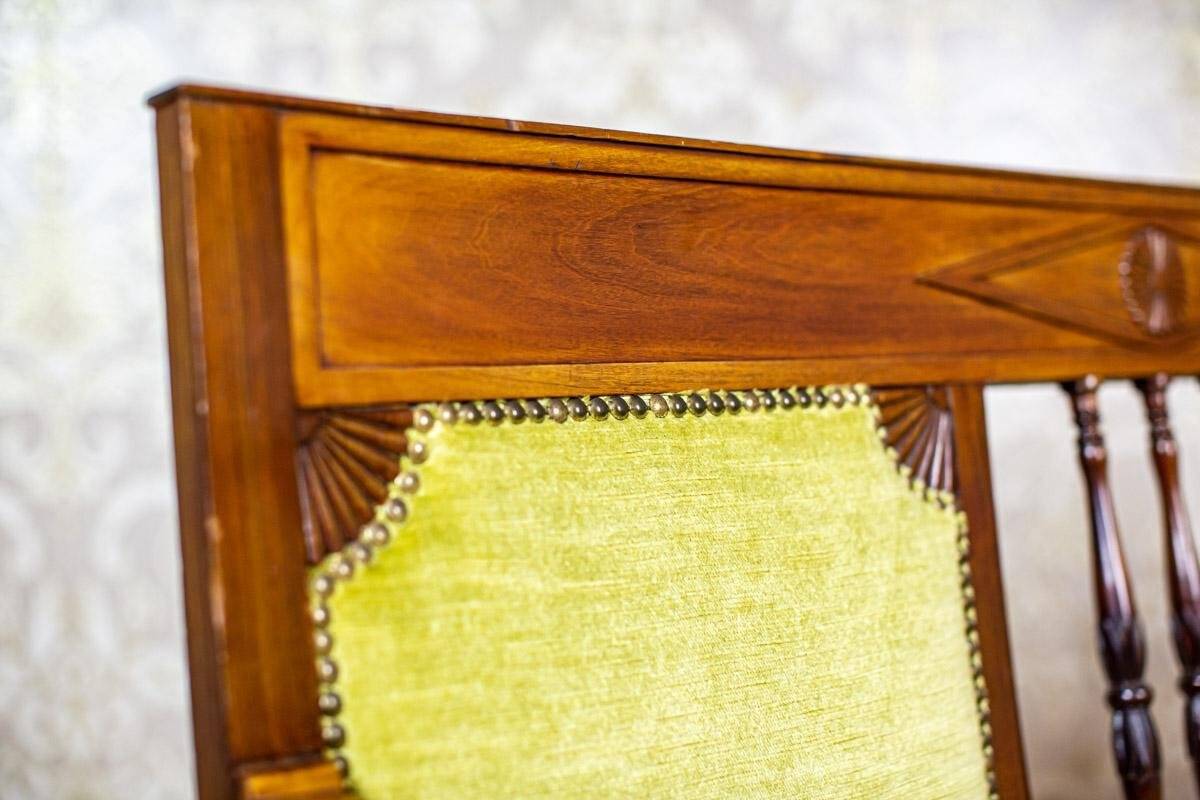 Neat Sofa with Green Velour, 1950s