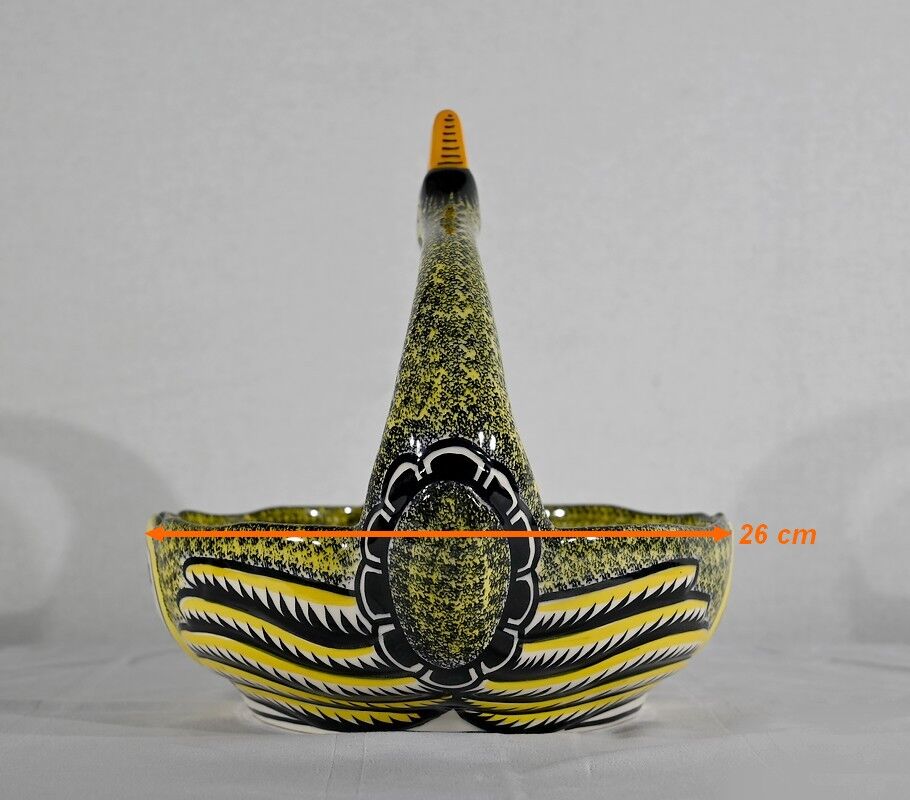 Earthenware basket, Manufacture Henriot Quimper – Mid-twentieth century