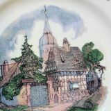 6 Small Dinner Plates Diameter 21 Cm Sarreguemines Obernai Loux