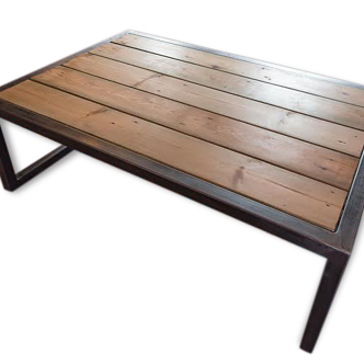 Table basse bois métal NY