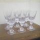 Six bayel cut crystal glasses