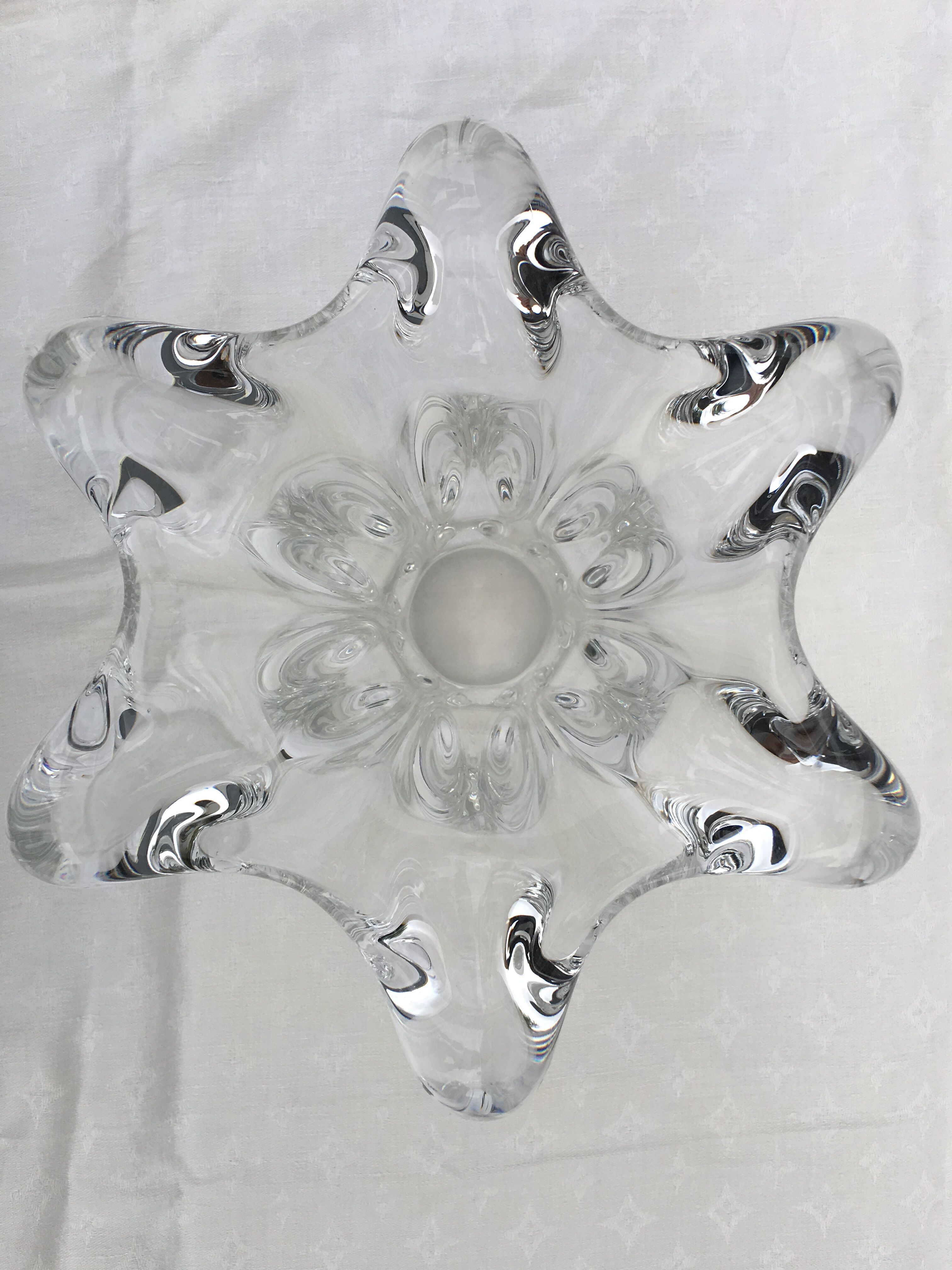 Large vase cascade crystal valves 1950/60 h