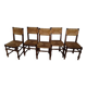 Set of 5 straw chairs