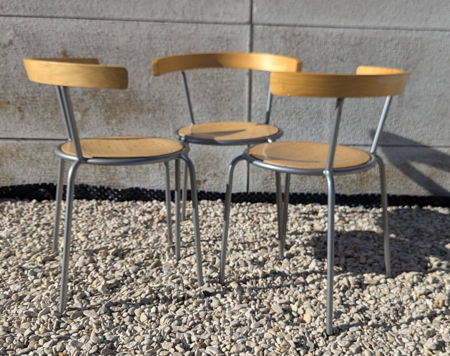 Lot trois chaises vintage Korpo  Lars Norinder ikea