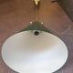 Lampadario a forma di cono in ottone, anni '70