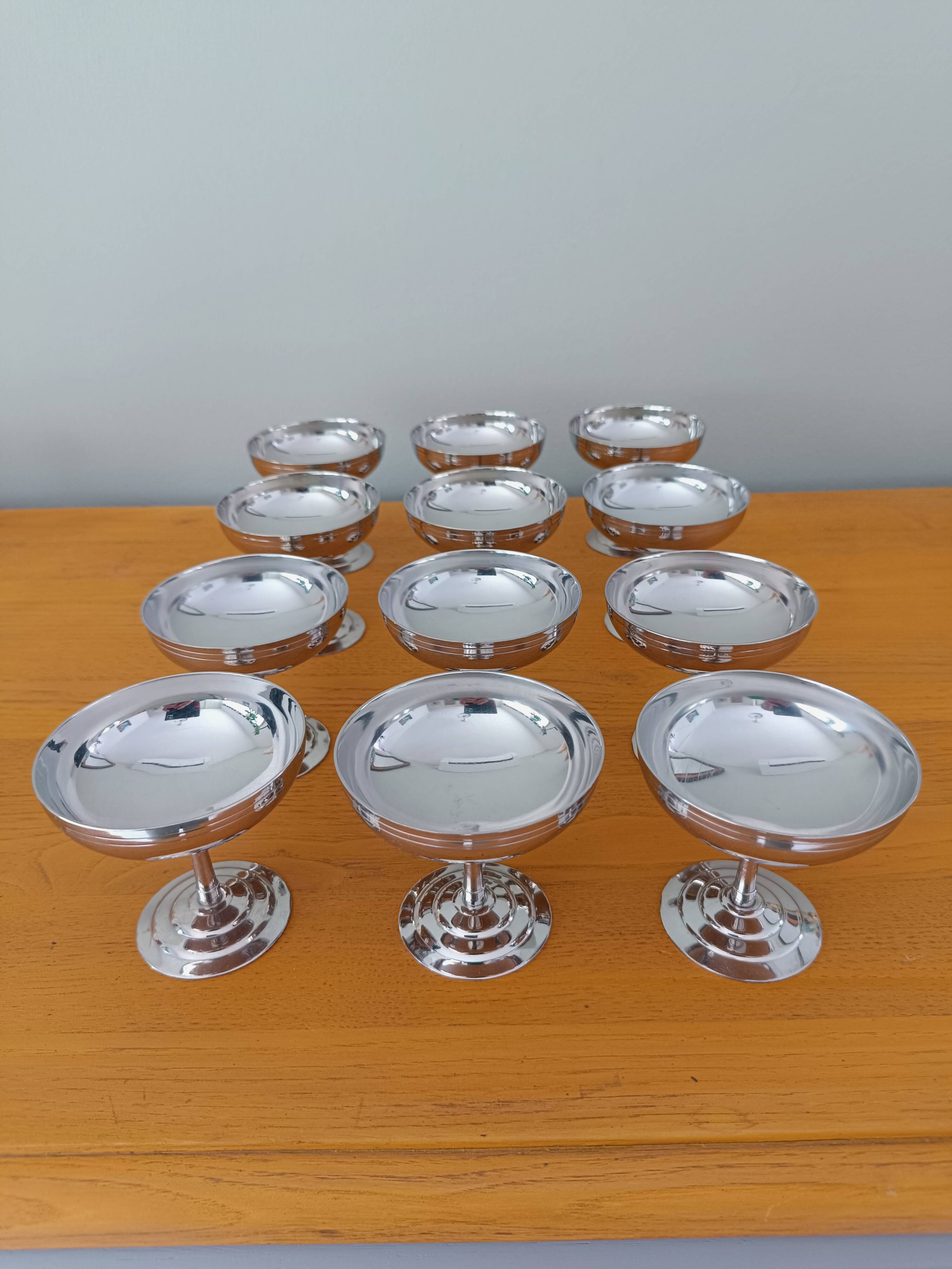 Rémy Letang stainless steel ice cream cups, set of 12