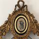 Miroir hollandais Louis XVI en bois sculpté et doré avec verre églomisé du XVIIIe siècle