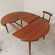 Table de repas et 4 chaises par Hans Olsen pour Frem Rojle  Danemark