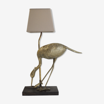 Lampe de table model Ibis laiton vintage 1970
