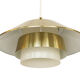 Aluminum pendant light by Vadsbo Metall. Sweden 1970s