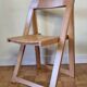 Chaise pliante vintage en chêne,  années 60