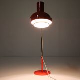 1960s Josef Hurka Red Desk Lamp, Czechoslovakia