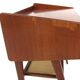 2 Scandinavian mahogany bedside tables, Sweden, 1960