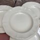 Set of 4 ivory gadroon soup plates Digoin Sarreguemines