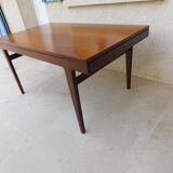 Table en teck scandinave avec rallonges