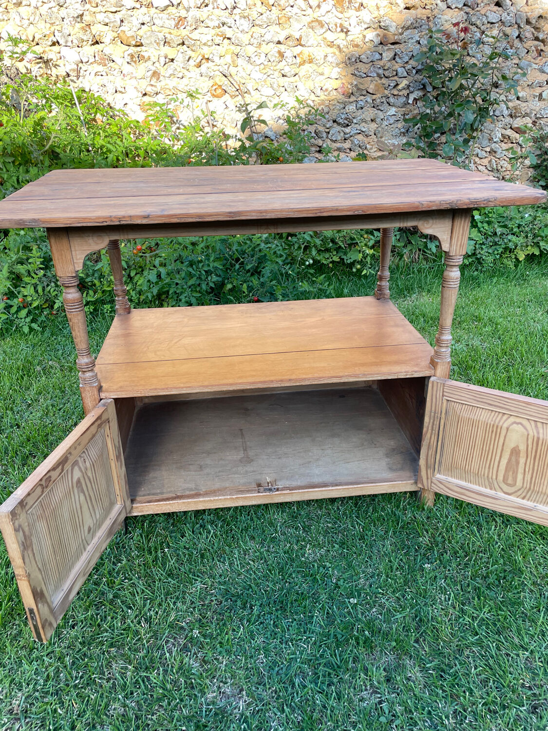 Vintage store serving table 1900