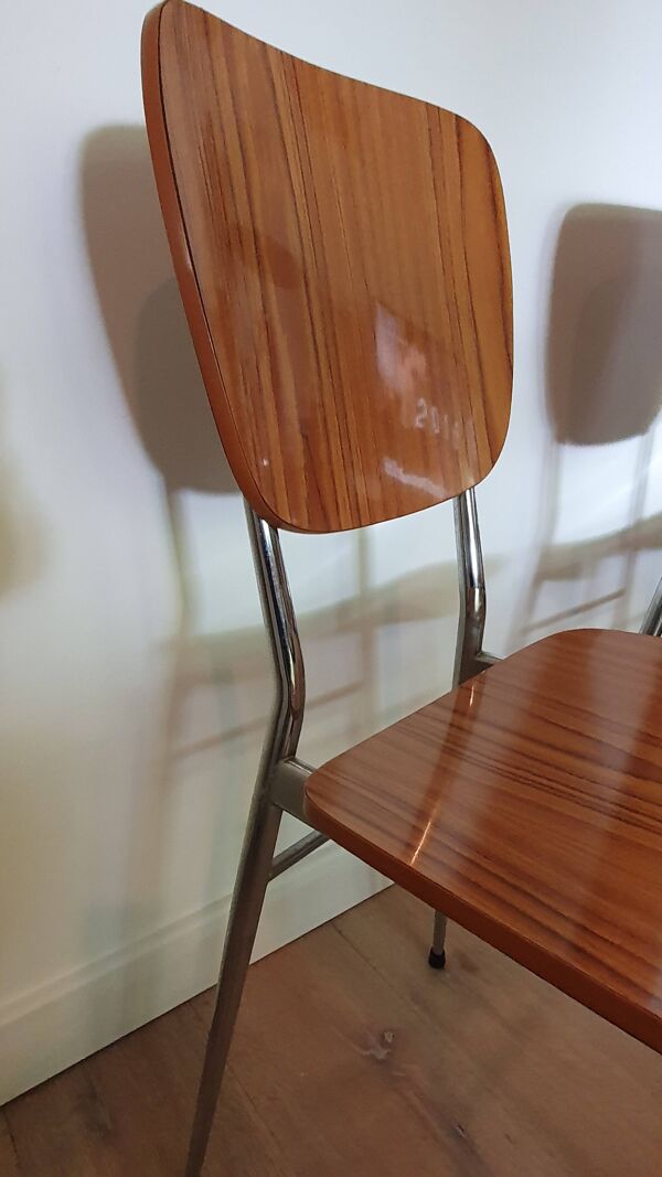 Ensemble de 2 chaises en formica vintage