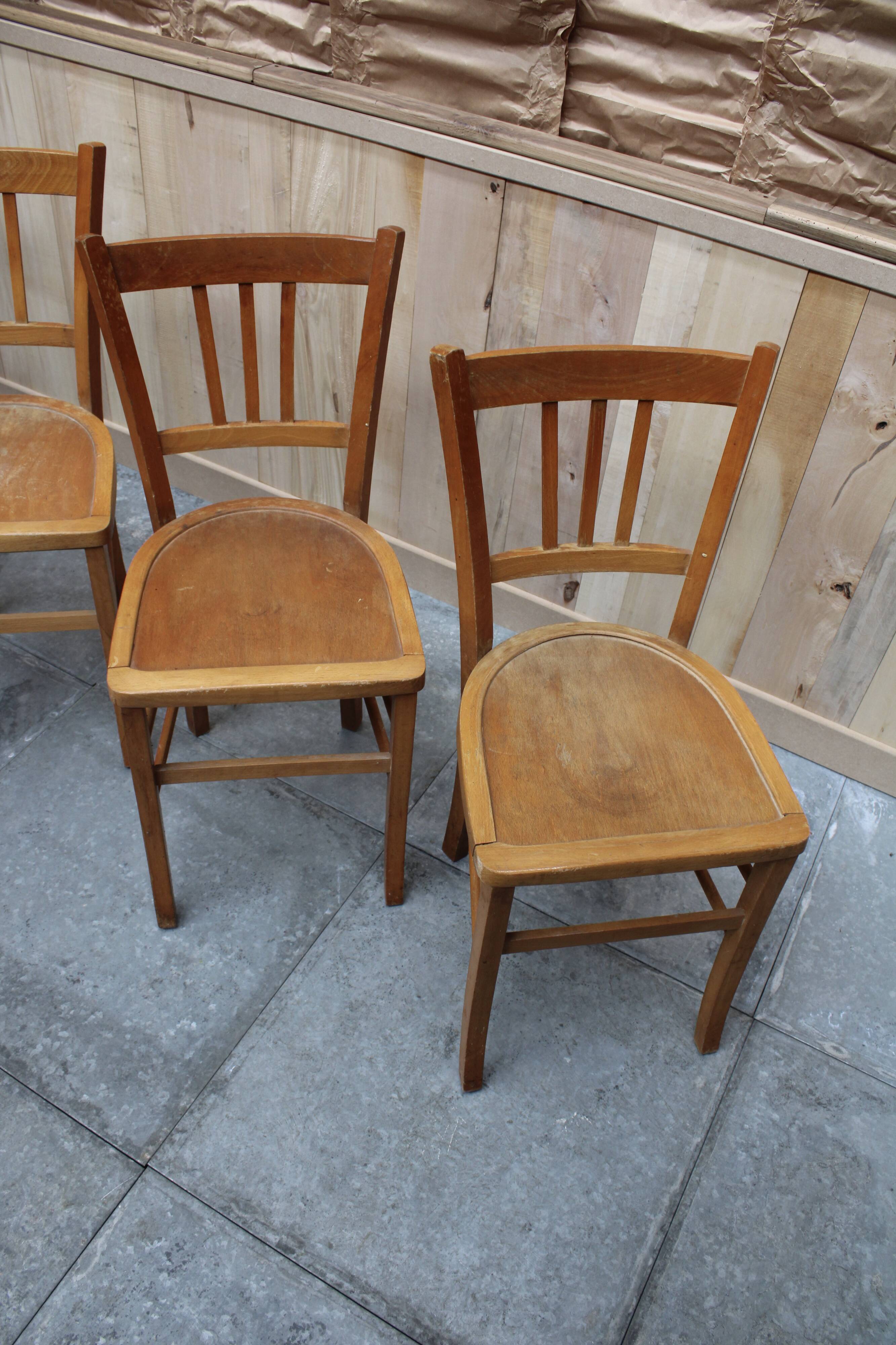 4 vintage bistro chairs