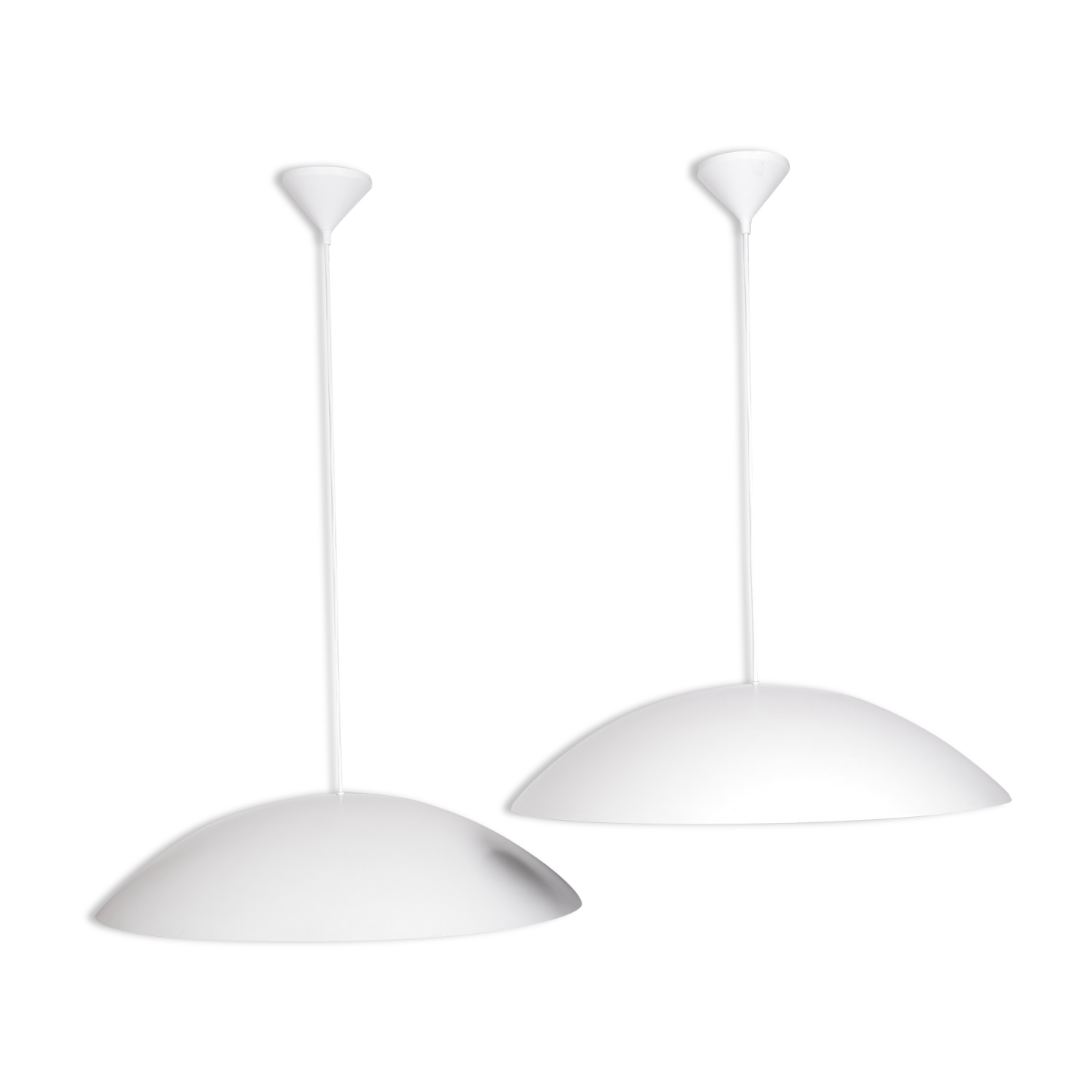 Two Large Pendant Lamps Claus Bonderup and Torsten Thorup 1975 Denmark