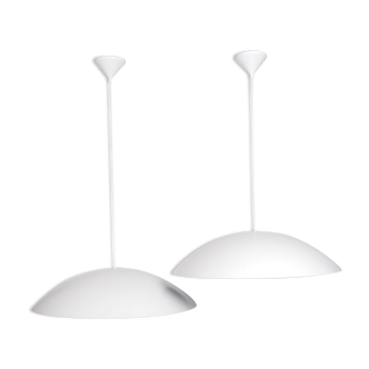 Two Large Pendant Lamps Claus Bonderup and Torsten Thorup 1975 Denmark