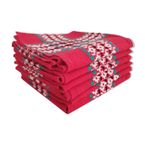 Set of six vintage napkins