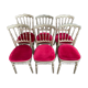Suite de 6 chaises à barrettes Napoléon III