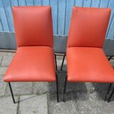 Set of 4 chairs by Pierre Guariche for Meurop 1960