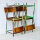 Chaises d'école vintage, ensemble de 4