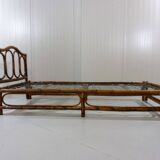 Rattan bed daybed, 1970’s