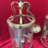 Pair of 20th century vestibule lanterns