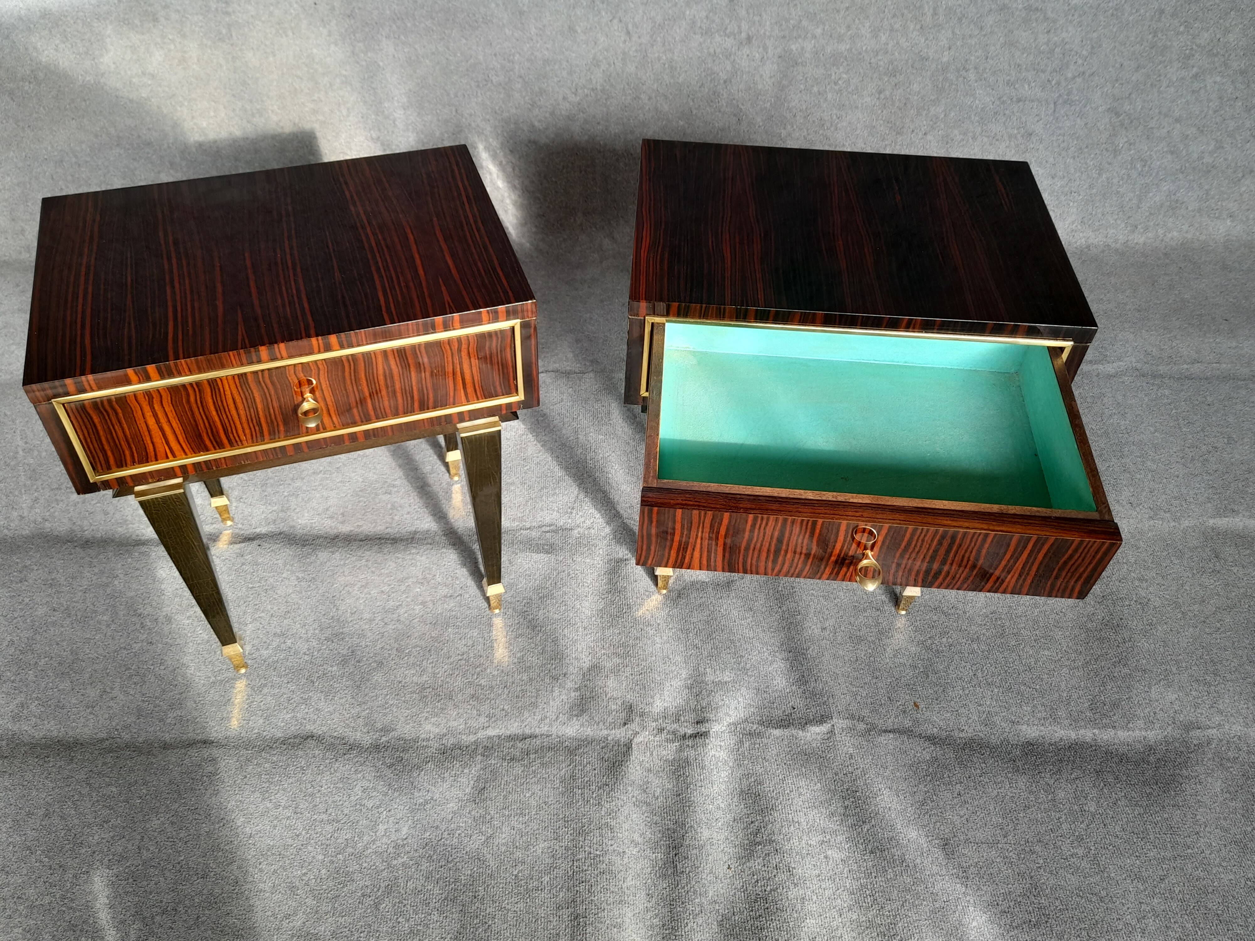 1 pair of vintage bedside tables from the 1960s