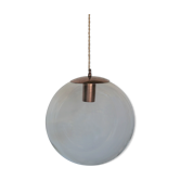 Vintage glass "ball" hanging lamp edited by Peill & Putzler