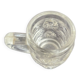 Vintage decanter with rectangular cap, flared shape