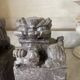 Pair of Foo Dog bookends in sculpted steatite.