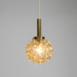Original glass bubble pendant lamp from the 1960s | Manufactured by Limburg