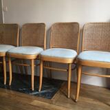 Lot 4 chaises type Thonet 811 Josef Hoffmann
