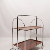 Bauhaus roll bar table chrome 1960 mid century modern design