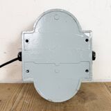 Industrial Cast Aluminium Wall Light with Clear Glass, 1970s