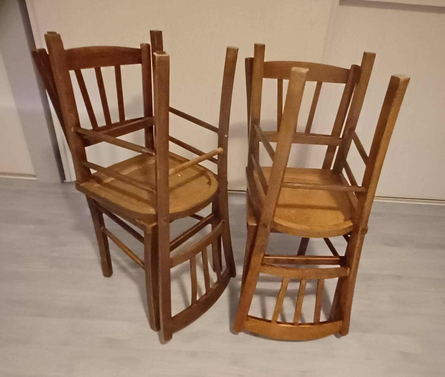 Set of 4 vintage bistro chairs