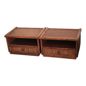 Tables de chevet Maugrion en rotin