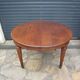 Antique round table in solid oak