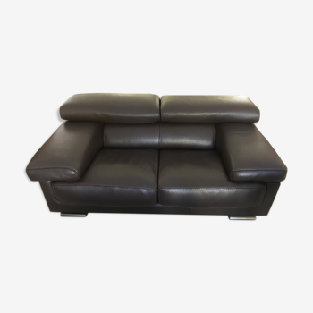 Leather sofa bizon ultimate roche-bobois 2 places
