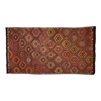 Tapis kilim artisanal anatolien 368 cm x 202 cm