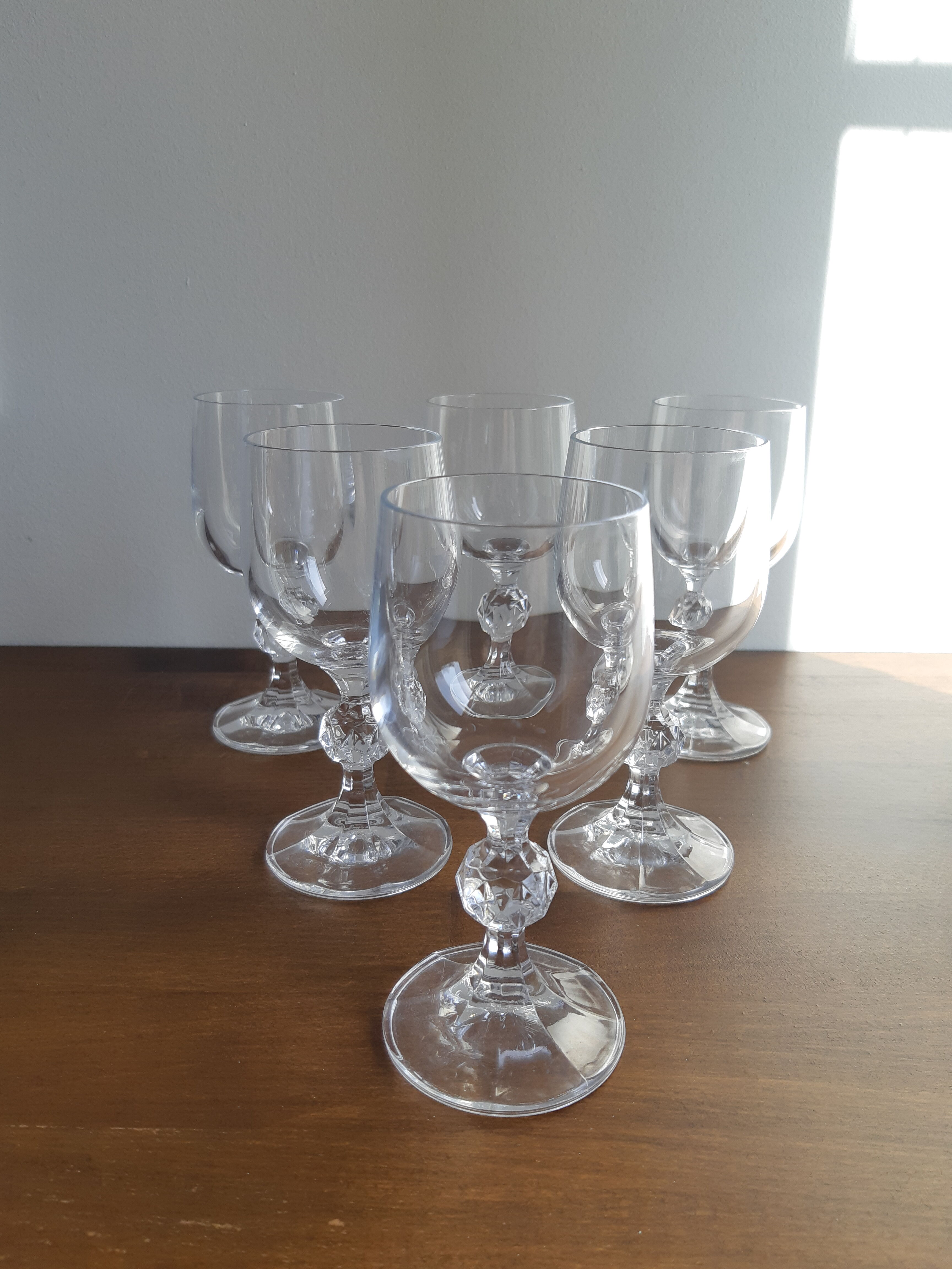 Set of 6 vintage walking glasses